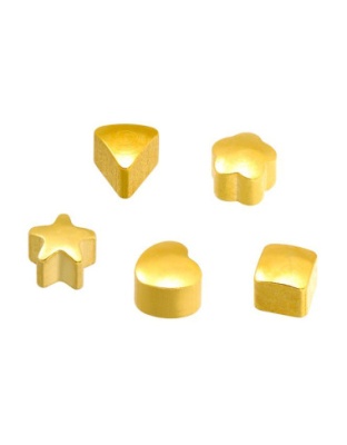 Assorted Shapes Golden Earrings