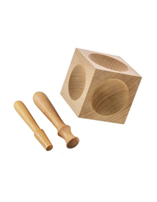 Hardwood Dapping Block and Punch Set