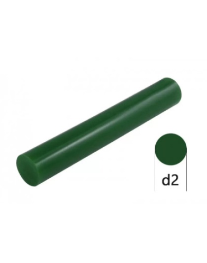 Solid Green Wax Tube 22 mm