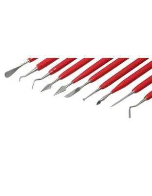Set of 10 Wax Spatulas