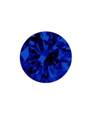 Safira Azul Redonda SintÃƒÂ©tica
