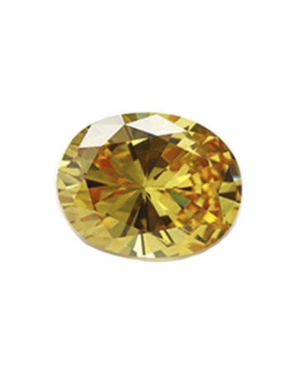 ZircÃƒÂ³nia Amarelo Oval