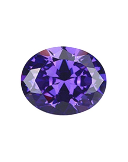 Oval Violet Zirconia