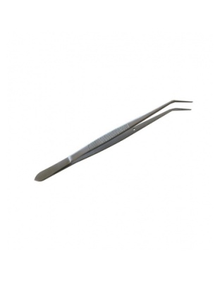 Curved Stainless Steel Tweezers 16 cm