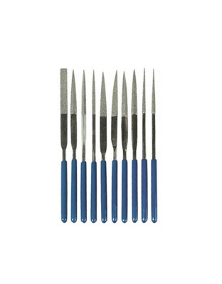 Set 10 Diamond Needle Files 160 mm