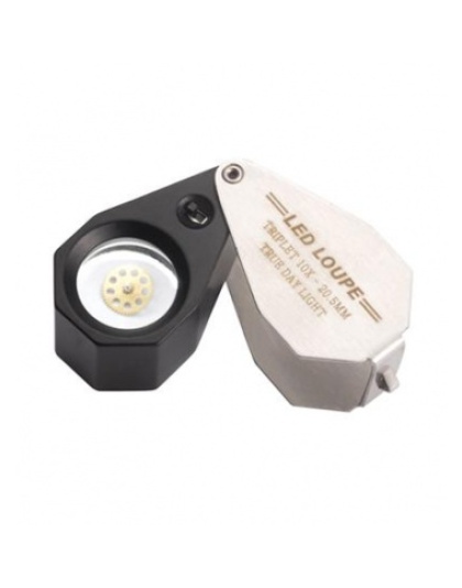 Lupa Triplet 10X 6 LEDS