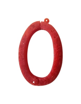Fecho Colar Oval Flores