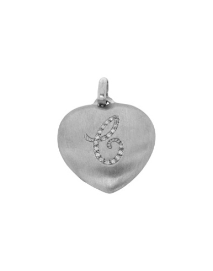 Heart Letter C with Stones