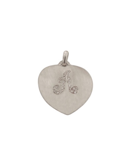 Heart Letter A with Stones
