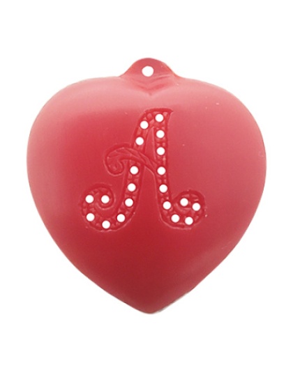 Heart Letter A with Stones