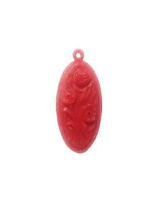 Flowers Oval Pendant