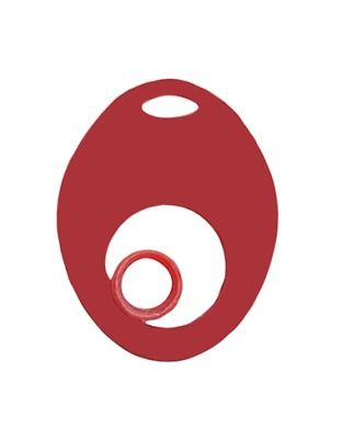 Pendente Oval com Pedra