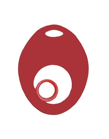 Pendente Oval com Pedra