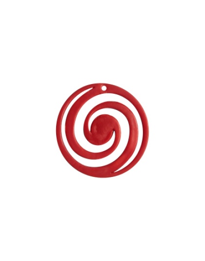 Round Spiral Pendant