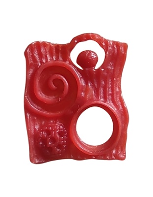 Rectangular Pendant with Stones