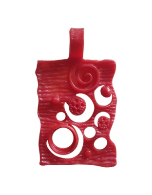 Rectangular Pendant with Stones