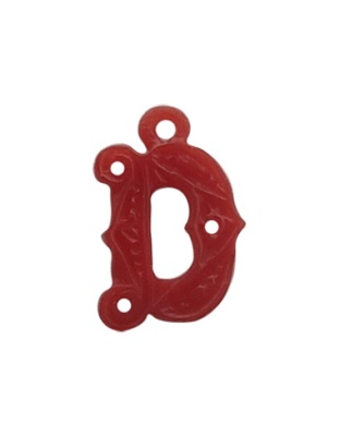 Letter D with Stones
