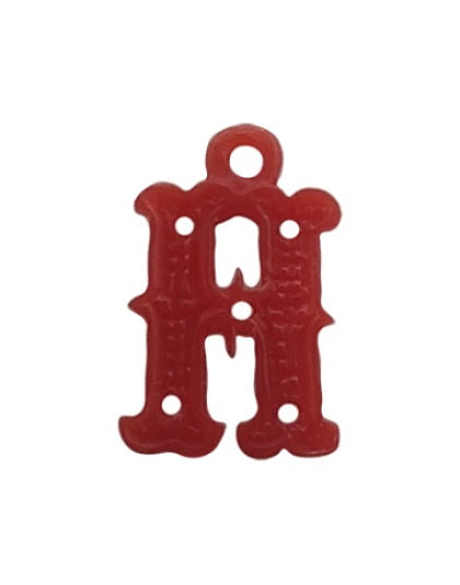 Letter H with Stones