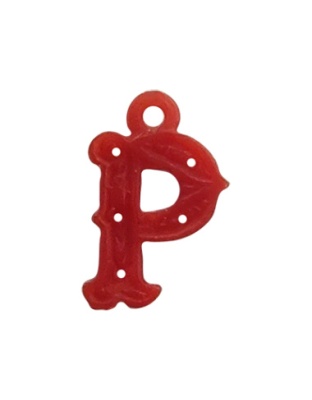 Letter P with Stones