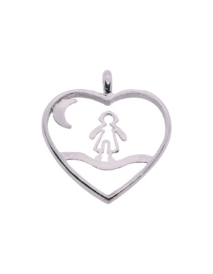 Heart with Boy and Moon