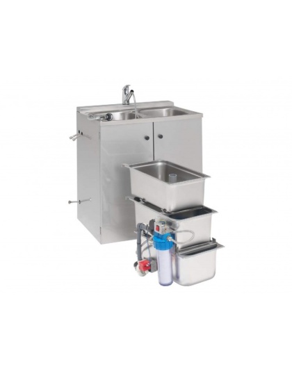 LavatÃƒÂ³rio AÃƒÂ§o Inox 2 Torneiras