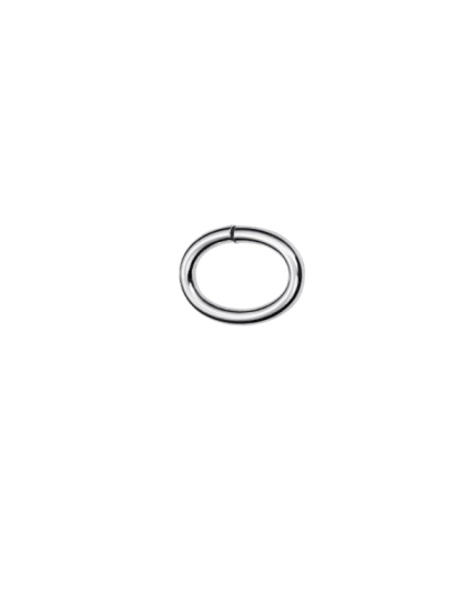 Open Jump Ring 7 x 9.6 - Wire 1.2 mm