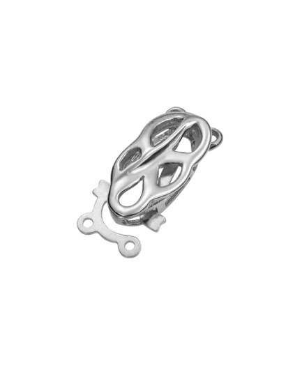 2 Rows Oval Box Clasp 15 mm