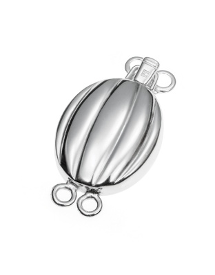 Oval Box Clasp with Tab 19 mm
