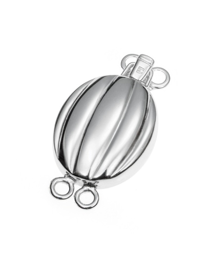 Oval Box Clasp with Tab 19 mm