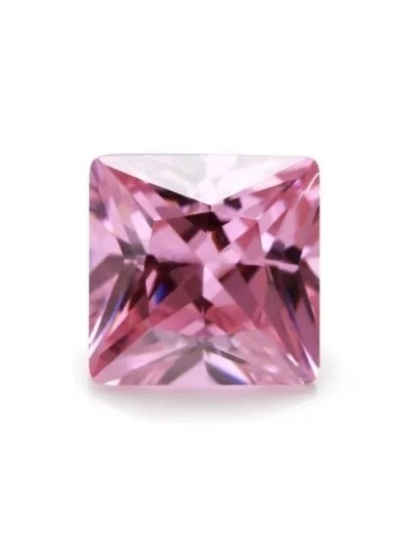 Square Pink Zirconia