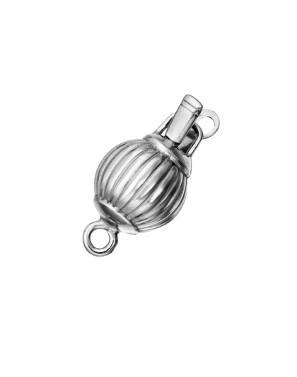 Scratched Bead Clasp 12 mm