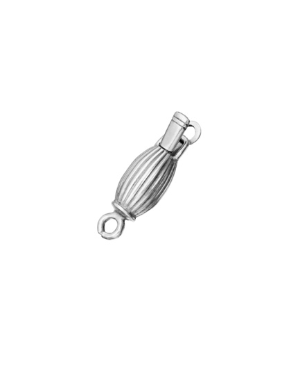Scratched Olivine Clasp 10x6 mm