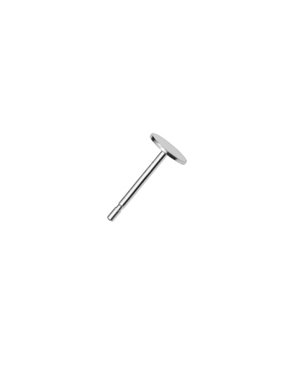 Disc Earring With Post 5 mm