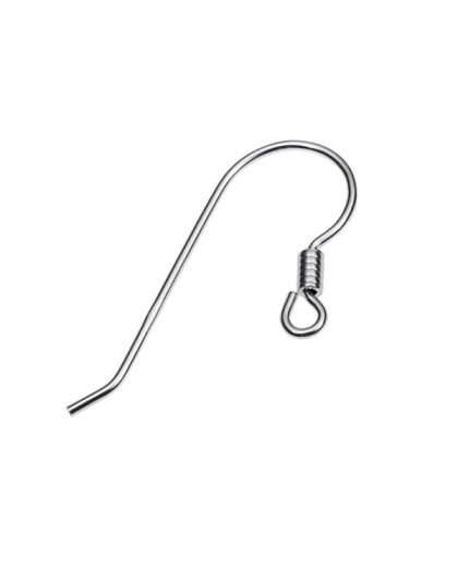 Earring Hook with Spring 27 mm - Wire 0.8 mm