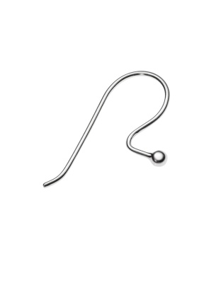 Earring Hook with 2.5 mm Ball - 23.5 mm - Wire 0.9 mm