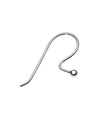 Earring Hook with 2.5 mm Ball - 23.5 mm - Wire 0.9 mm