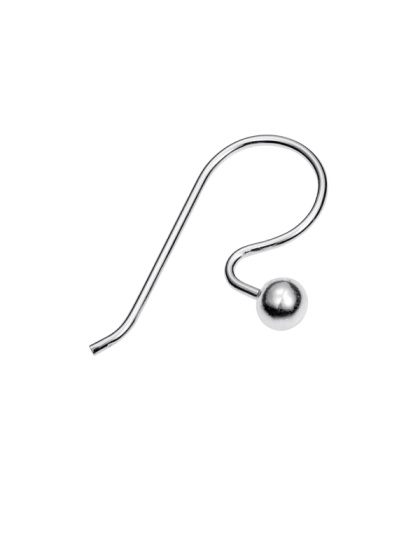 Earring Hook with 4 mm Ball - 23.5 mm - Wire 0.9 mm