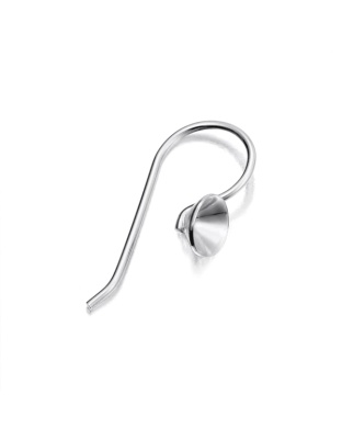 Earring Hook with 6 mm Cone - 22 mm - Wire 0.9 mm