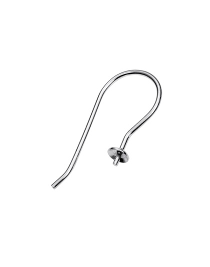 Earring Hook with 3.5 mm Cup - 22 mm - Wire 0.9 mm