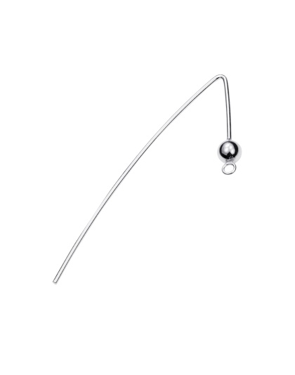 Earring Hook with Ball and Eyelet 43.5 mm - Wire 0.8 mm