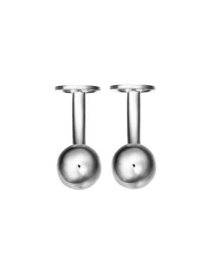 Ball and Disc Cufflinks 8 x 8.2 mm