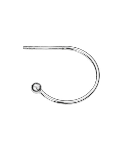 18.4 mm Creoles with Post and Bead