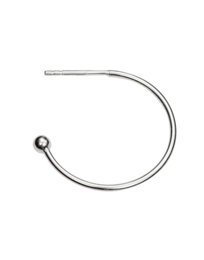 23 mm Creoles with Post and Bead