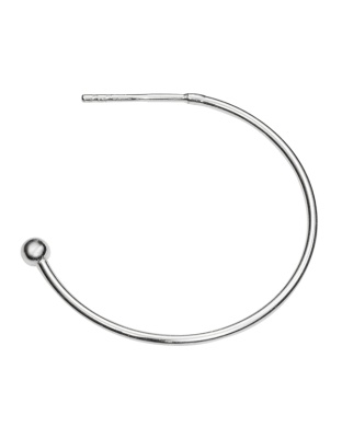 30 mm Creoles with Post and Bead