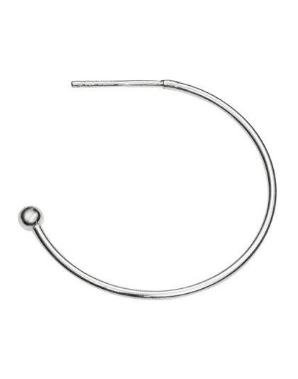 30 mm Creoles with Post and Bead
