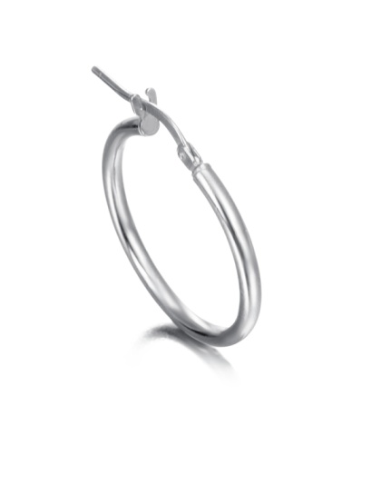 Creoles with Post 2 x 24 mm