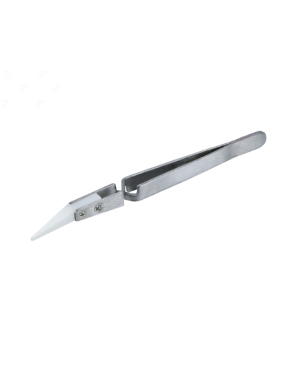 Cross Tweezers Ceramic Curved Tips