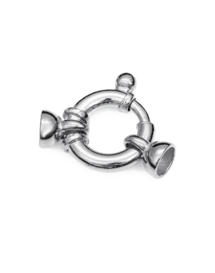 Bolt Ring Clasp with Caps Ext. 14 mm - Tube ÃƒËœ 3 mm