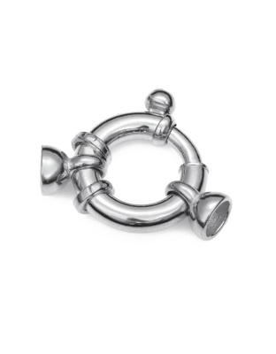 Bolt Ring Clasp with Caps Ext. 16 mm - Tube ÃƒËœ 3.5 mm