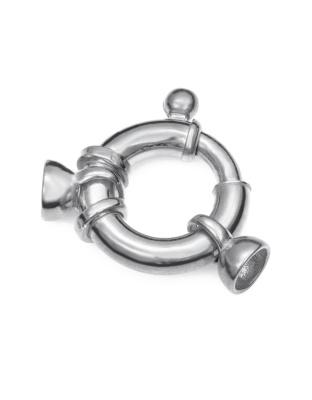 Bolt Ring Clasp with Caps Ext. 18 mm - Tube ÃƒËœ 4 mm